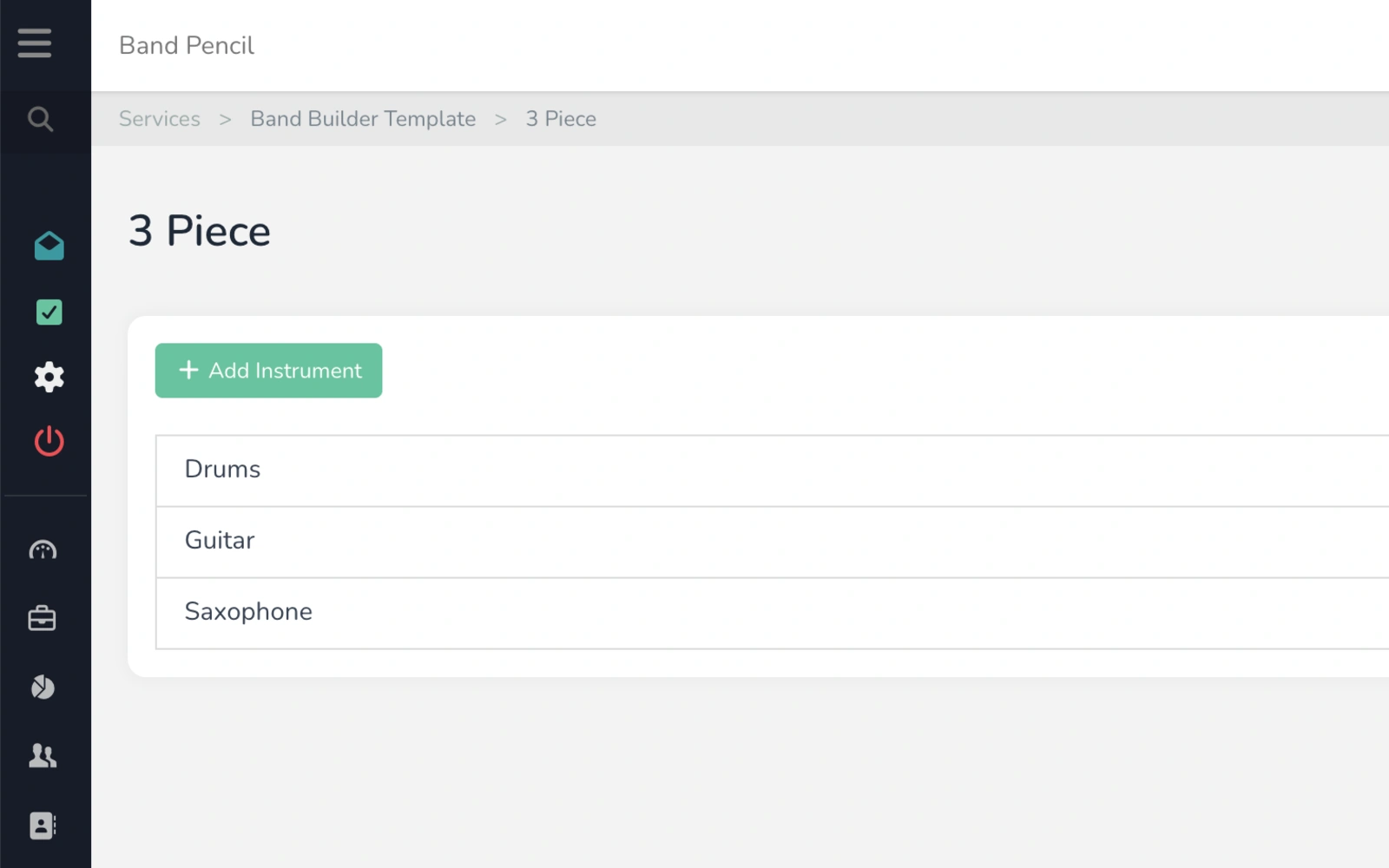 Create the band once. Reuse the structure again and again.