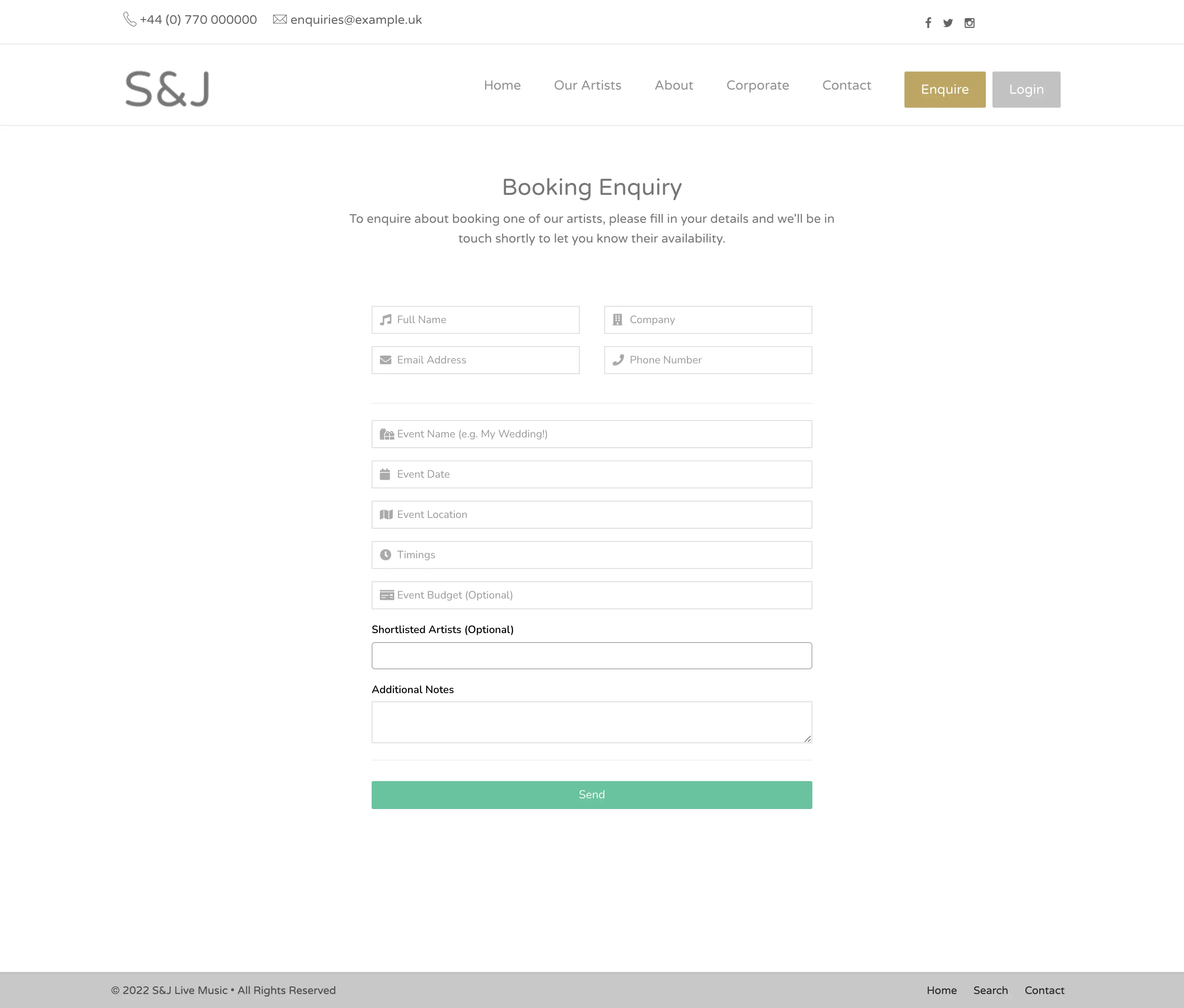 Turn an availability check into an enquiry.